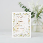 Boerderij stijl bruiloft RSVP Kaart (Staand voorkant)