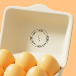 Boerderij stijl eend ei doos hout kunst stempel