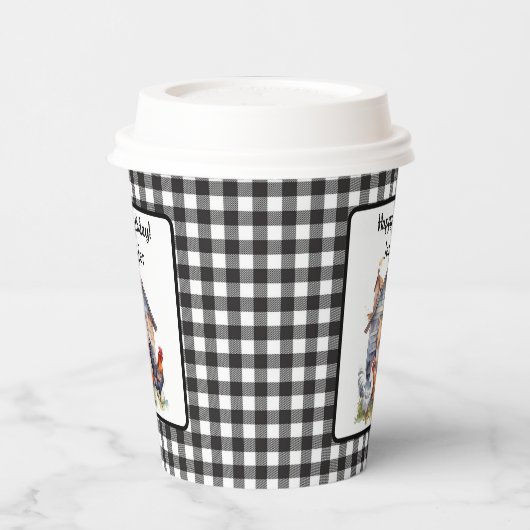  Boerderij Stijl Haan Verjaardag Papier Cup Papieren Bekers (Links)