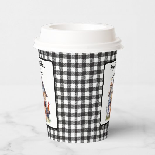  Boerderij Stijl Haan Verjaardag Papier Cup Papieren Bekers (Rechts)