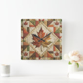 Boerderij stijl Herfst blad wandklok (Huis)