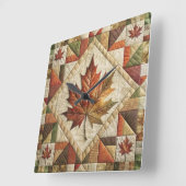 Boerderij stijl Herfst blad wandklok (Hoek)