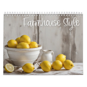 Boerderij stijl kalender
