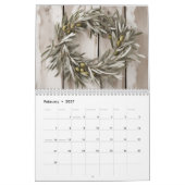 Boerderij stijl kalender (Feb 2027)