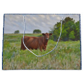 Boerderij stijl ranch kunst grote cadeautas (Voorkant)