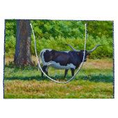 Boerderij stijl ranch kunst grote cadeautas (Achterkant)