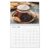 Boerderij Stijlvolle koffie met twee pagina's klei Kalender (Jan 2026)