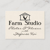 Boerderij Studio Pilates & Fitness Yoga Visitekaartje (Voorkant)