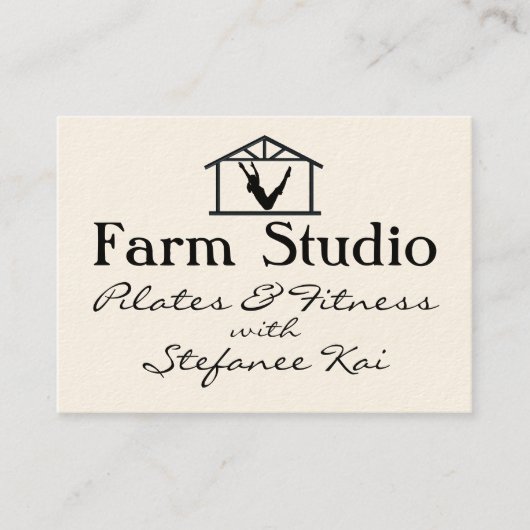 Boerderij Studio Pilates & Fitness Yoga Visitekaartje (Voorkant)