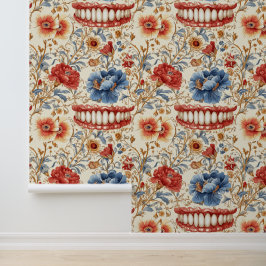 Boerderij Style Tanden Flower Smile Dental Clinic  Behang