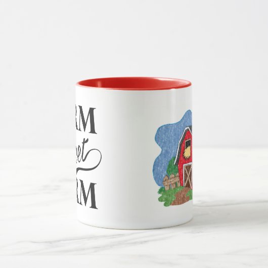 Boerderij Sweet Boerderij 11 oz Combo Mok (Midden)