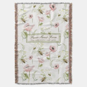 Boerderij Sweet Boerderij Familienaam Poppy, bee w Deken (Voorkant Verticaal)