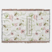 Boerderij Sweet Boerderij Familienaam Poppy, bee w Deken (Voorkant)