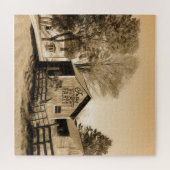 Boerderij Sweet Boerderij Land Homestead Legpuzzel (Horizontaal)