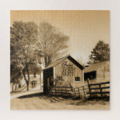 Boerderij Sweet Boerderij Land Homestead Legpuzzel (Verticaal)