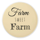 Boerderij Sweet Boerderij Rustic Keramische Knop (Voorkant)
