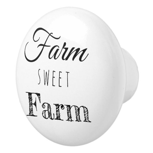 Boerderij Sweet Boerderij Rustic Keramische Knop (Rechts)