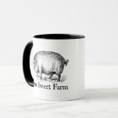 Boerderij Sweet Boerderij  Varkenskoffie Mok (Voorkant links)