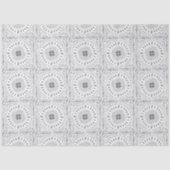 Boerderij  Tegel zwart grijs wit geschilderd Tissuepapier (Voorkant)