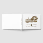 Boerderij Tekening Rustieke Bruiloft Gastenboek (Volledig)