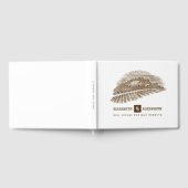 Boerderij Tekening Rustieke Bruiloft Gastenboek (Volledig)