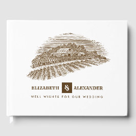 Boerderij Tekening Rustieke Bruiloft Gastenboek