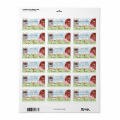 Boerderij Teruggaveadreslabels Etiket (Full Sheet)