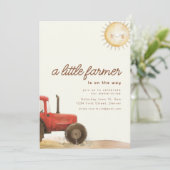 Boerderij Thema Baby shower met Dieren Uitnodiging (Staand voorkant)