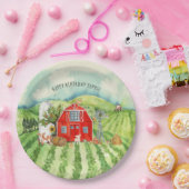 Boerderij Thema | Barn Birthday Party Papieren Bordje (Feest)