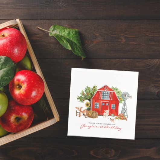 Boerderij Thema | Barn Birthday Party Servet