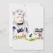 Boerderij thema feestuitnodigingen kaart (Achterkant)