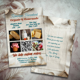 Boerderij thema foto QR-code kleine onderneming fl Flyer