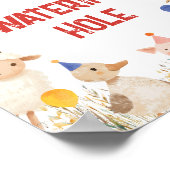 Boerderij Thema Gifts Verjaardagsbord Poster (Hoek)