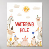 Boerderij Thema Gifts Verjaardagsbord Poster (Voorkant)