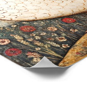 Boerderij Thema Keuken Wandkunst Hen Art Print (Hoek)