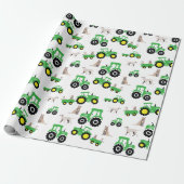 Boerderij Thema Tractor Cadeaupapier (Uitgerold)