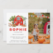 Boerderij Thema | uitnodiging van Barn Birthday (Voorkant)