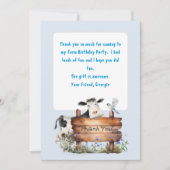 Boerderij Thema Verjaardag Dank u berichtkaarten Kaart (Voorkant)