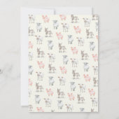 Boerderij Thema Verjaardagsfeest met Dierenuitnodi Kaart (Achterkant)