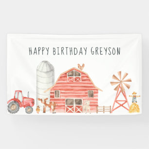 Boerderij Thema Verjaardagsfeest Welkomstbanner Spandoek