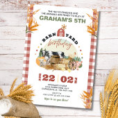 Boerderij Theme Birthday Uitnodiging