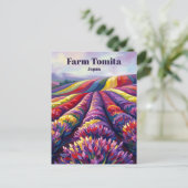 Boerderij Tomita Japan Briefkaart (Staand voorkant)