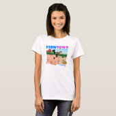 Boerderij Town Sleepy Piggy T-Shirt (Voorkant volledig)