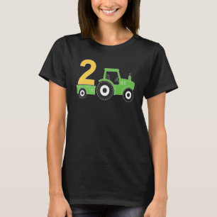 Boerderij Tractor 2e verjaardag tweede geboortedag T-shirt
