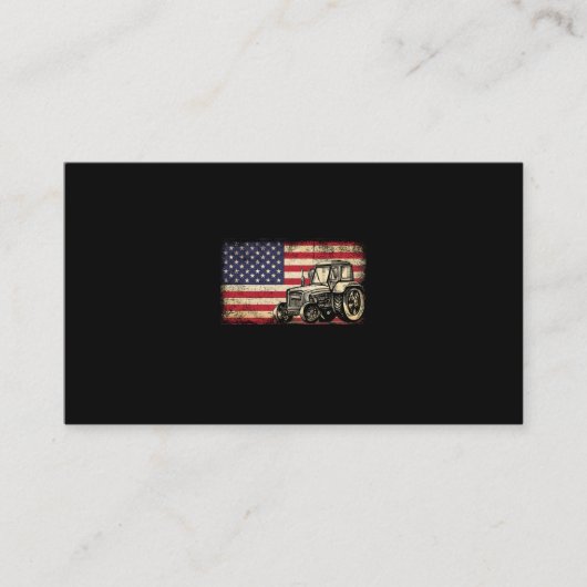 Boerderij Tractor America Flag Patriotic Farming Visitekaartje (Voorkant)