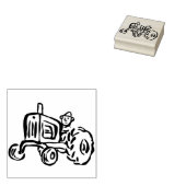 boerderij tractor art stempel (Gestempeld)
