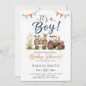 Boerderij Tractor Baby Shower Kaart (Voorkant)