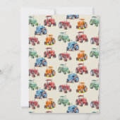 Boerderij Tractor Barnyard Verjaardagsfeest Kaart (Achterkant)