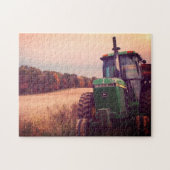 Boerderij Tractor bij Herfst Harvest Legpuzzel (Horizontaal)