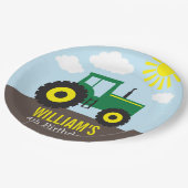 Boerderij Tractor Birthday Papieren Bordje (Gekanteld)